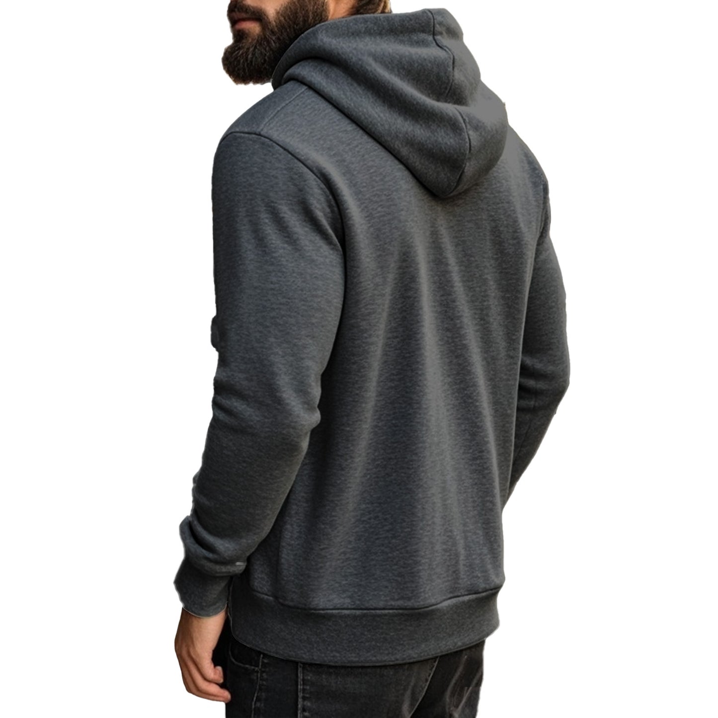 Casaco de manga comprida com vários bolsos