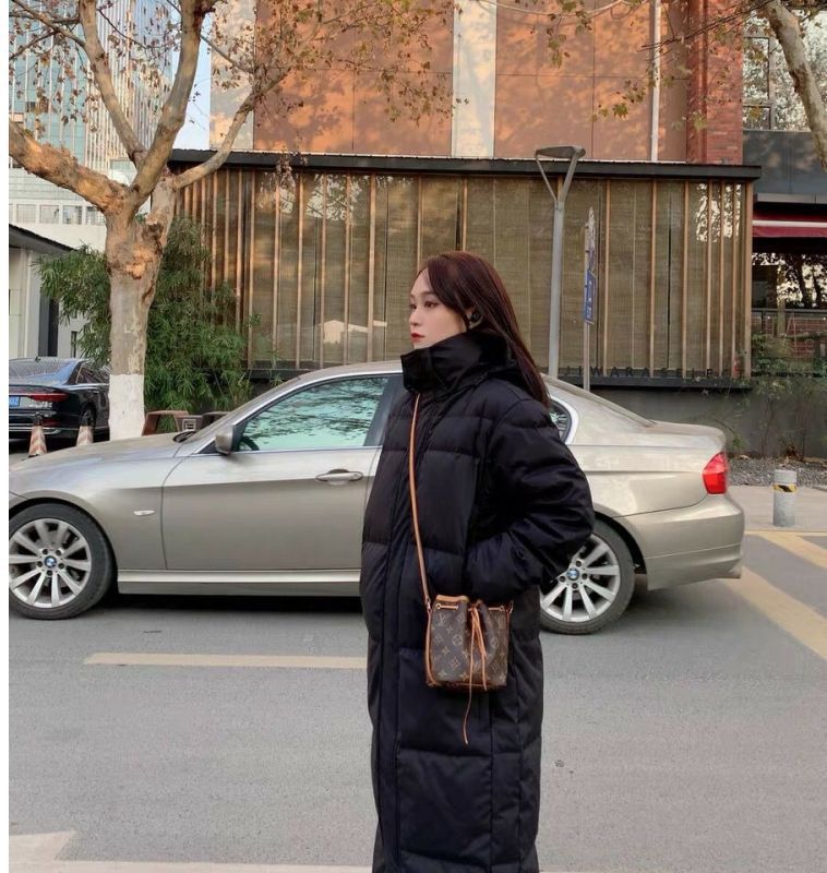 Casaco plus size acolchoado de algodão