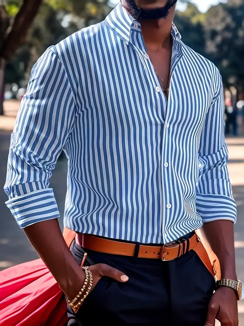 Camisa Masculina com Design Criativo – Impacto Visual e Estilo em Cada Detalhe - Blue&Pink