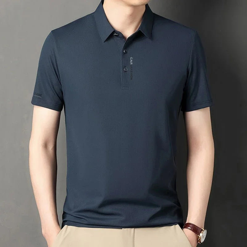 Polo Waffle Masculino – Estilo Casual e Confortável com Toque Moderno - Blue&Pink