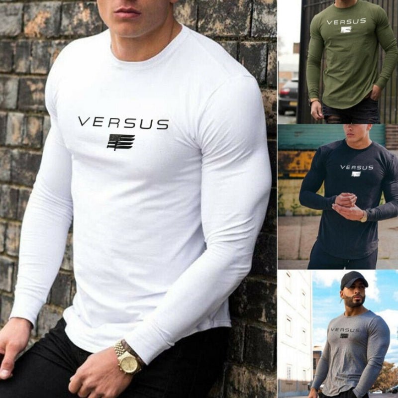 Men's Brother Sports Long Sleeve T-shirt - Blue&Pink