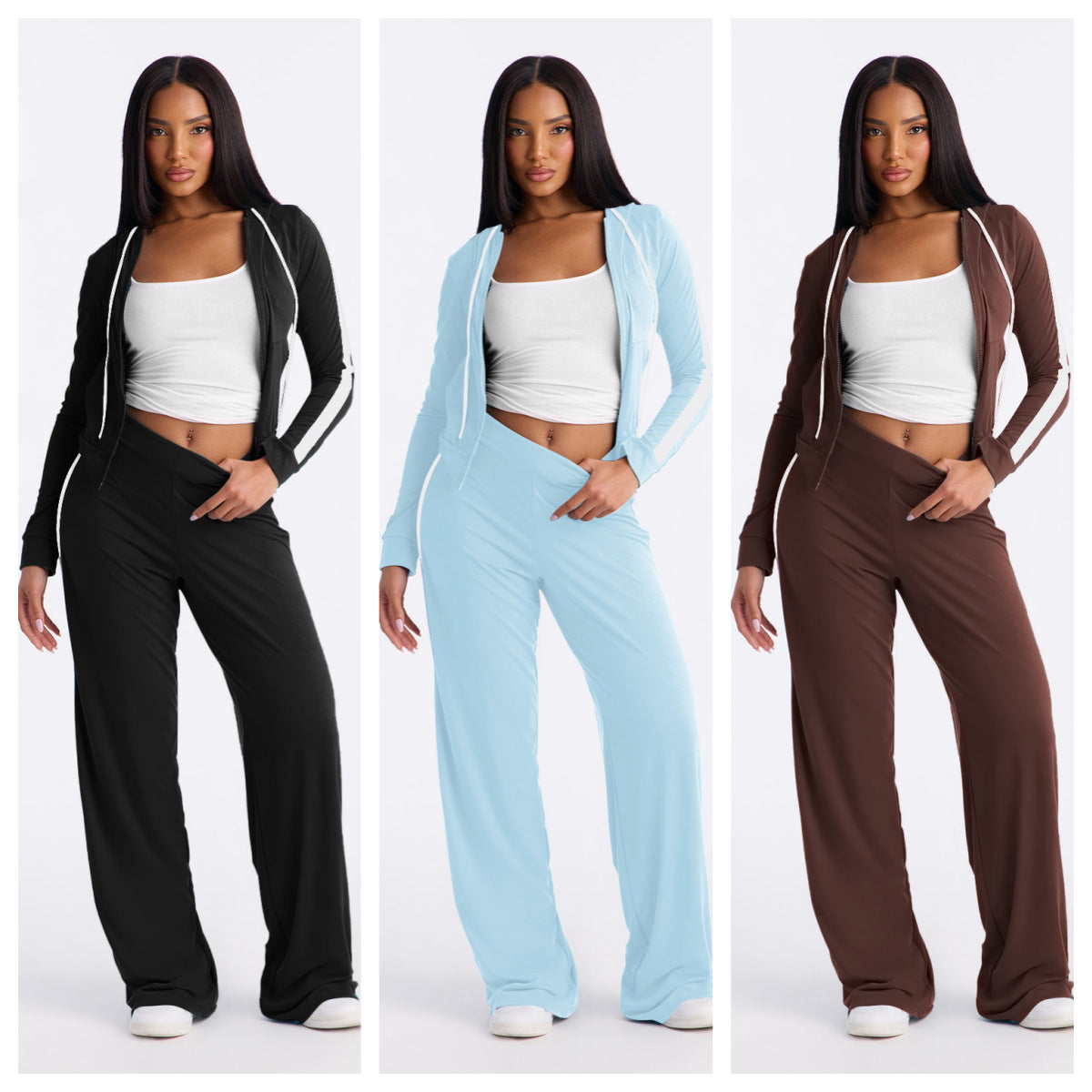 Conjunto estiloso com patchwork em blocos