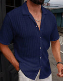 Camisa Slim Masculina – Estilo Casual que Valoriza o Seu Visual - Blue&Pink