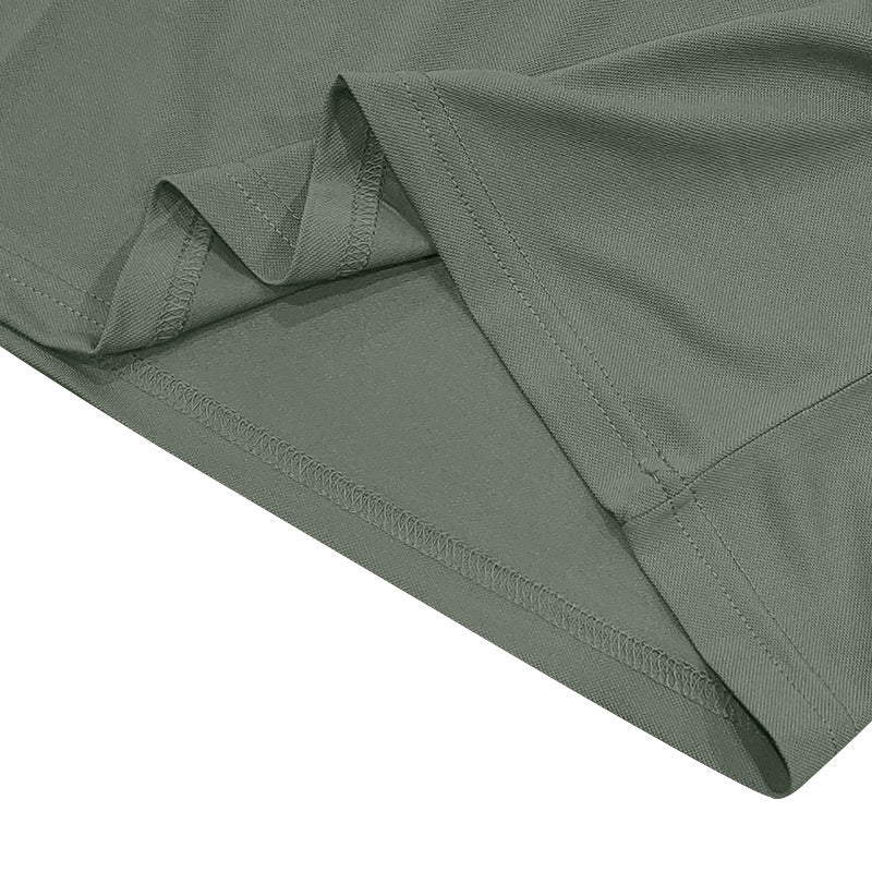 Camisa de golfe de manga comprida com lapela