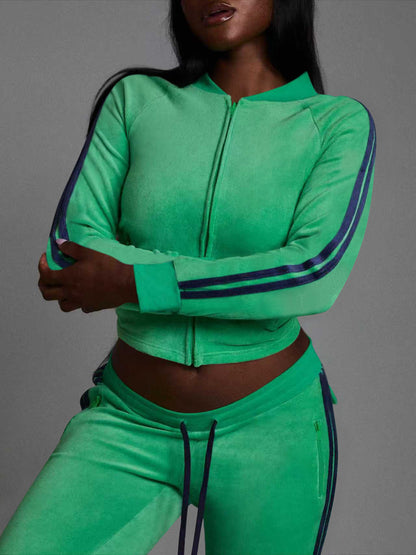 Conjunto casual elegante com cordões