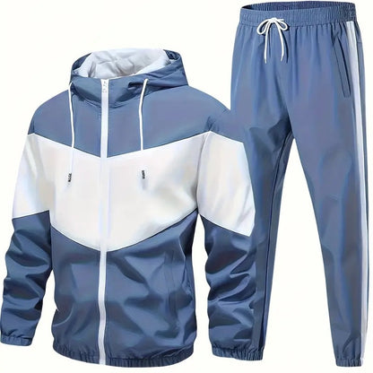 Conjunto esportivo com capuz para outono/inverno