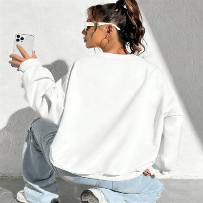 Camisola de cor sólida confortável