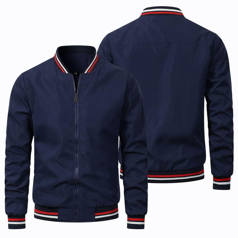Jacket Trendy Leisure Coat Men's Upperwear - Blue&Pink