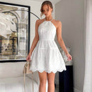 Vestido Branco Elegância Intemporal - Blue&Pink