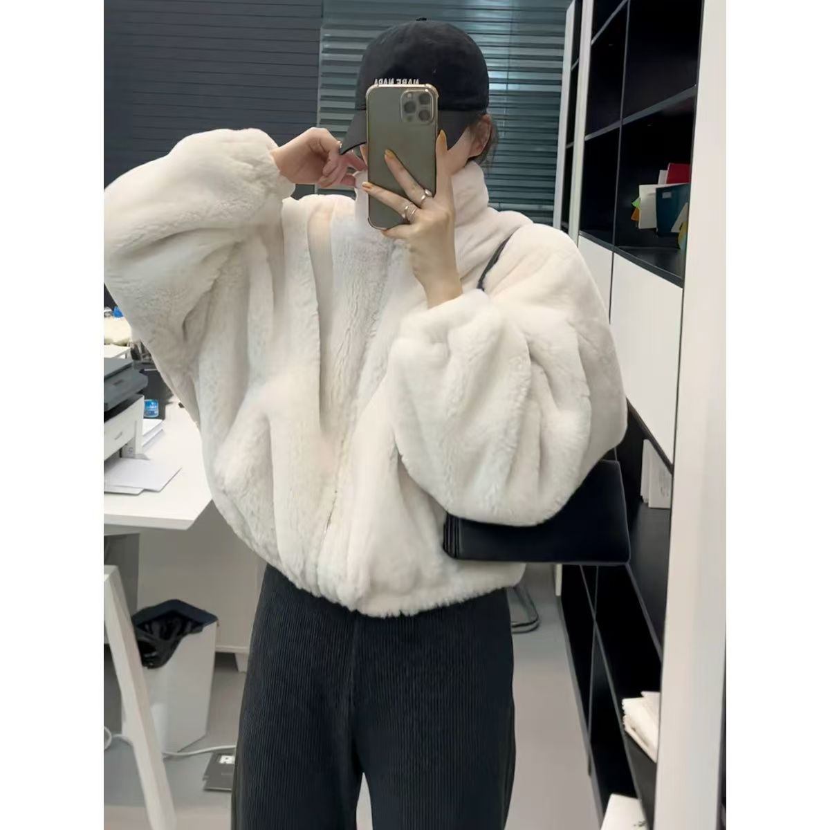 Casaco acolchoado grosso de algodão