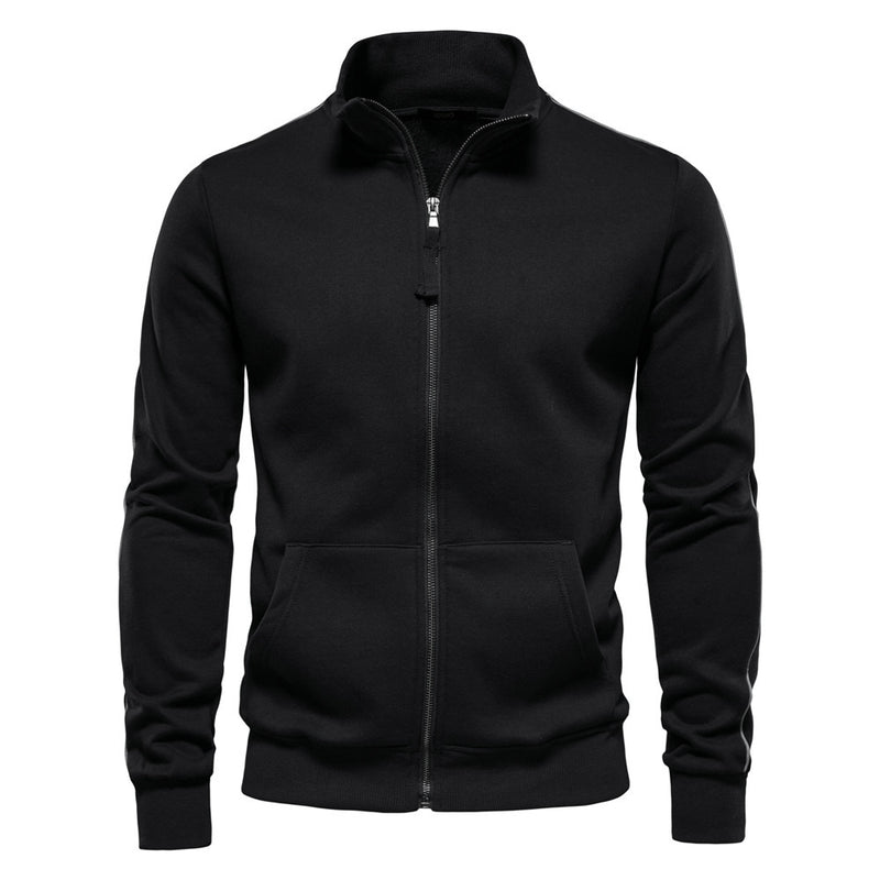 All - matching Men's Sports Contrast Color Casual Cardigan - Blue&Pink