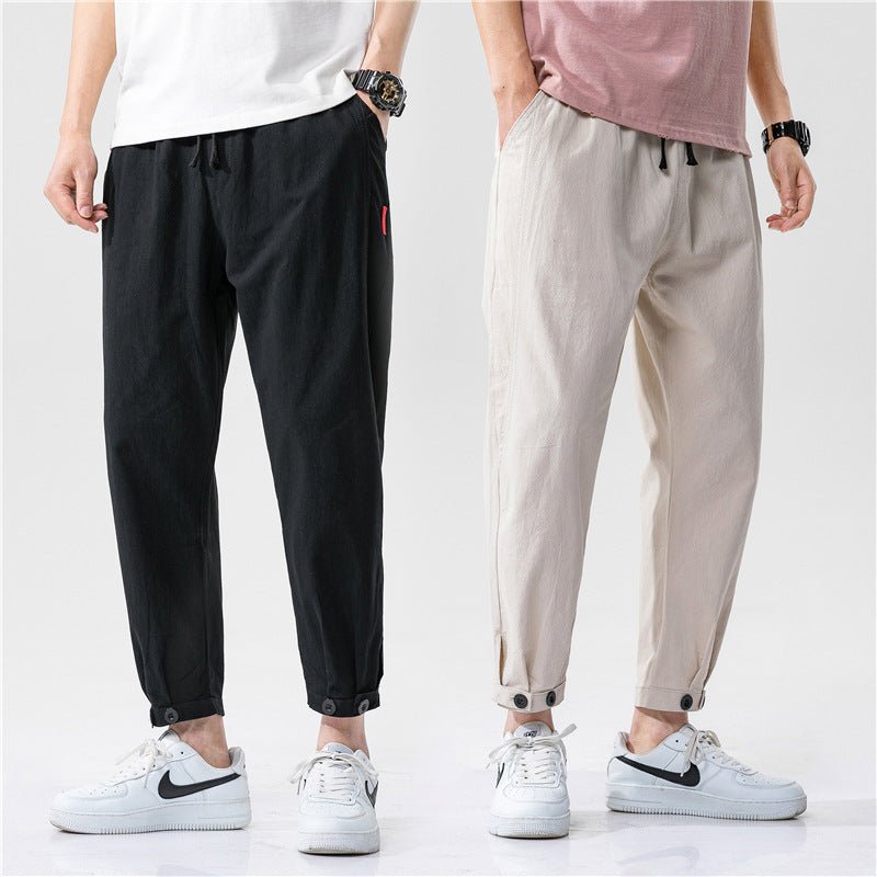 Calça Masculina Casuais em Algodão & Linho – Conforto que Impressiona! - Blue&Pink