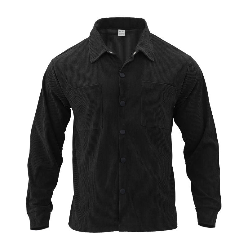 Corduroy Single - breasted Slim Jacket For Men - Blue&Pink