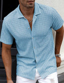 Camisa Slim Masculina – Estilo Casual que Valoriza o Seu Visual - Blue&Pink
