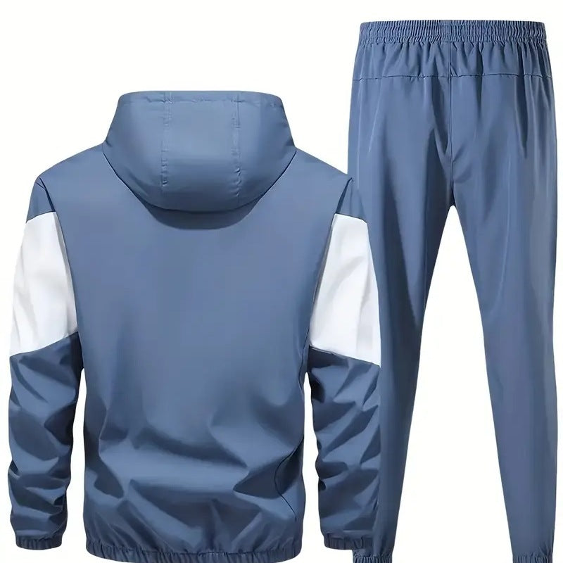 Conjunto esportivo com capuz para outono/inverno