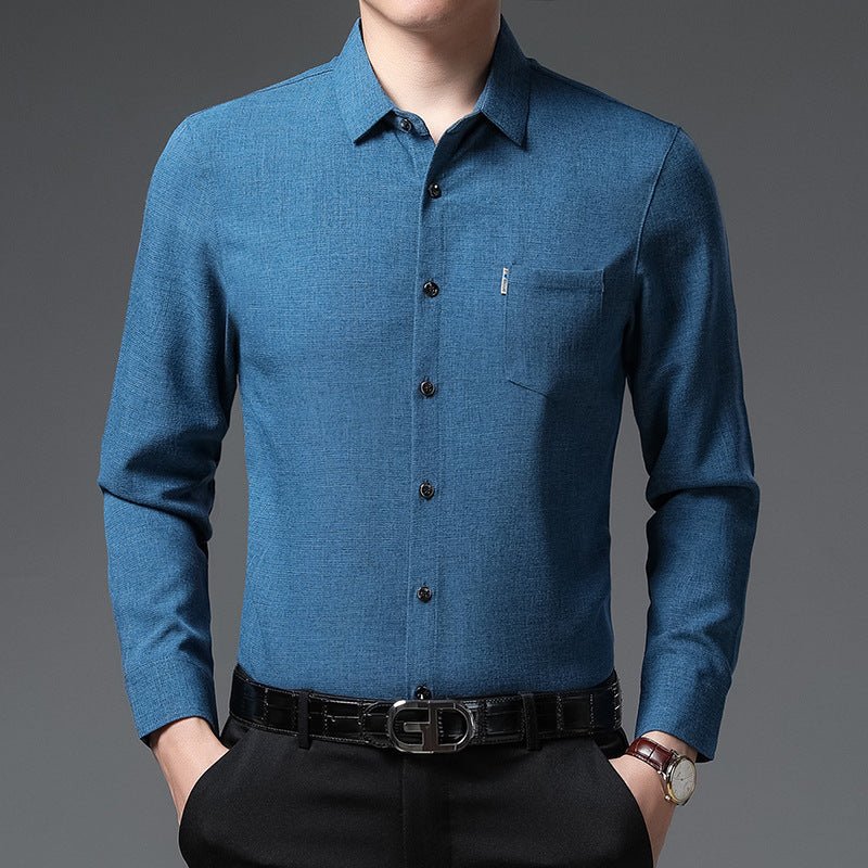 Camisa Casual Masculina Estilo Linho – Leveza, Frescura e Elegância - Blue&Pink
