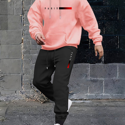 Conjunto folgado com capuz