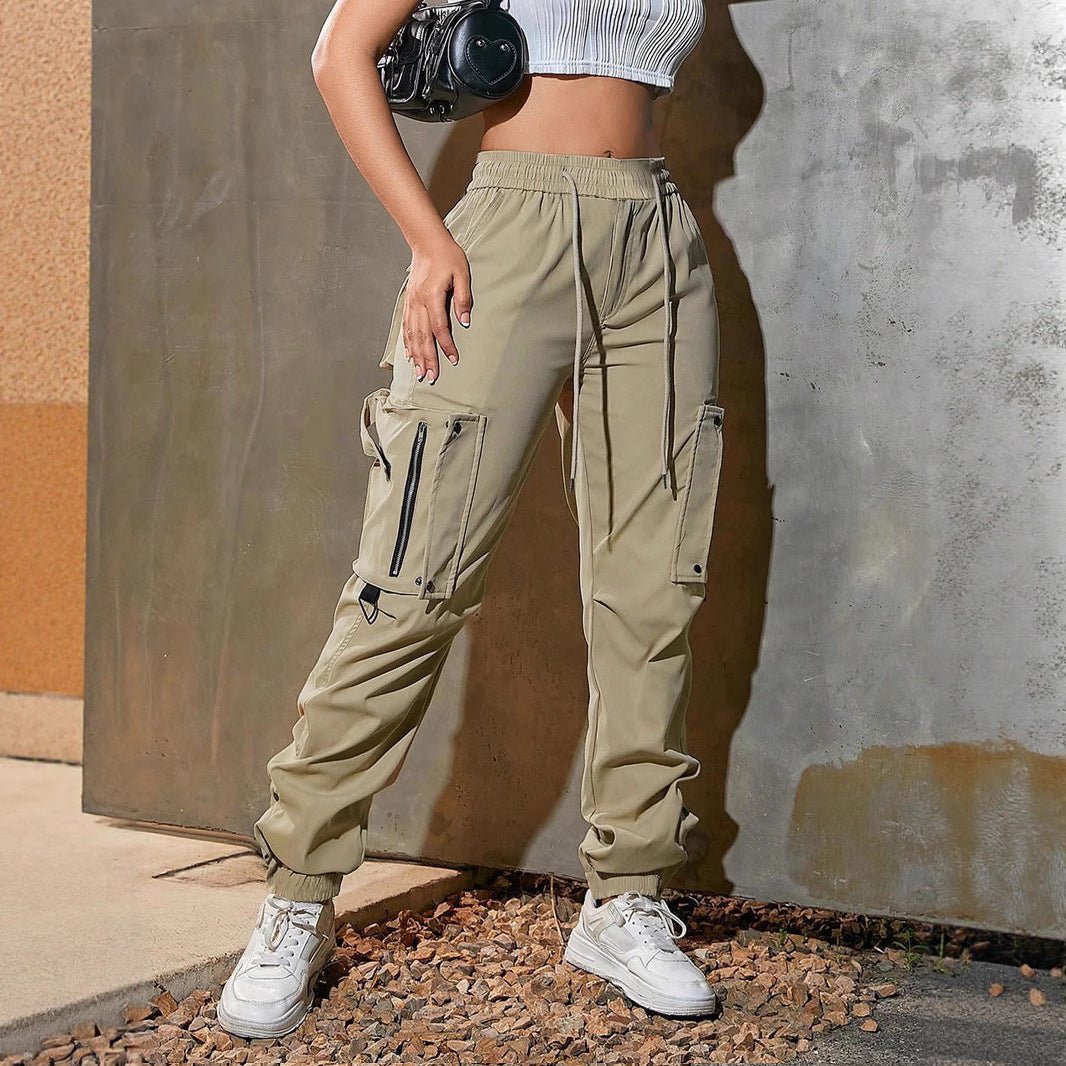 Overalls Summer American Sports Pants - Blue&Pink