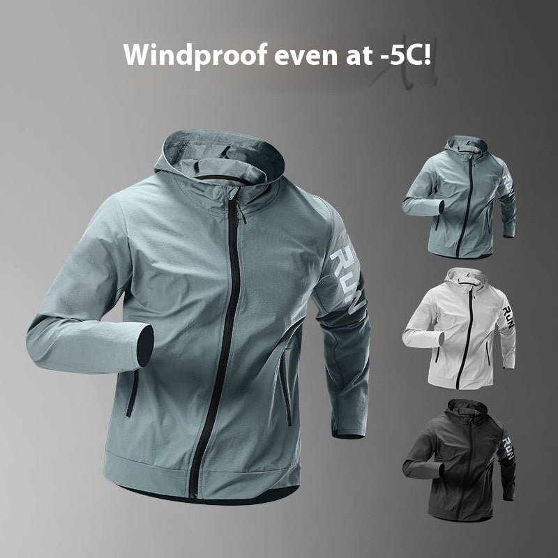 Running Jacket Men's Windbreaker Training - Blue&Pink
