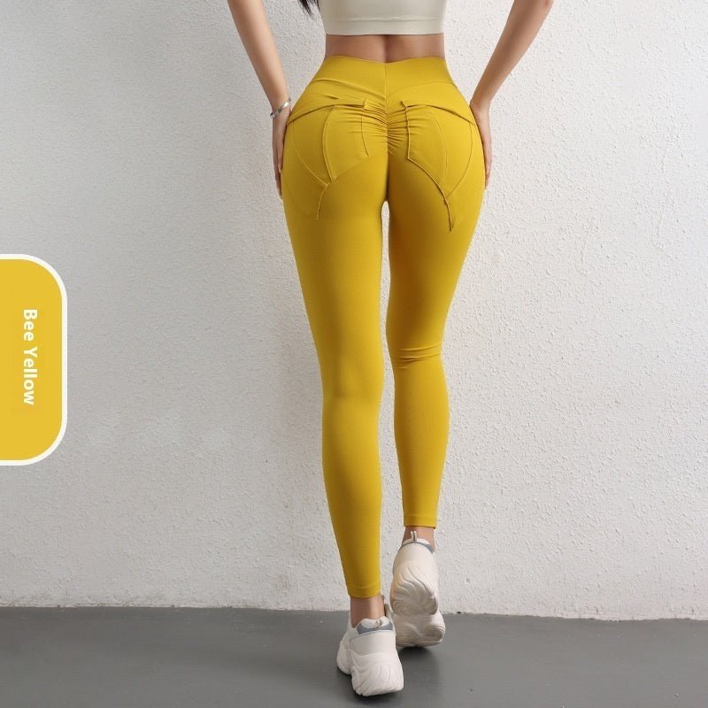 Leggings Desportivas com Cintura Alta e Bolsos - Blue&Pink