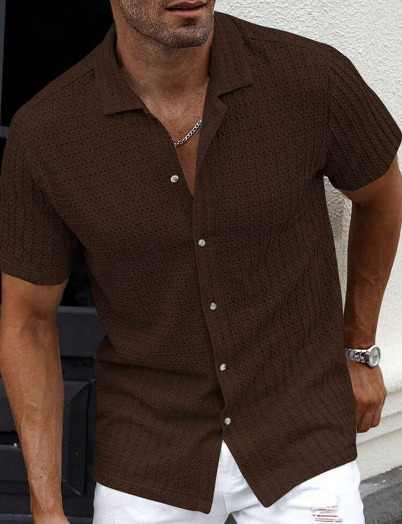 Camisa Slim Masculina – Estilo Casual que Valoriza o Seu Visual - Blue&Pink