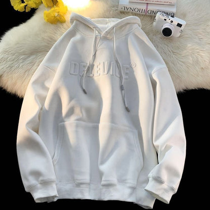 Ovsize Men's Hooded Fashion Brand American Style Loose Hoodie - Blue&Pink