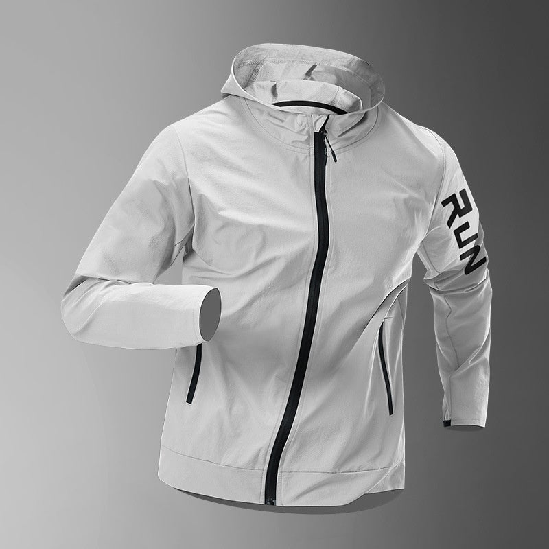 Running Jacket Men's Windbreaker Training - Blue&Pink
