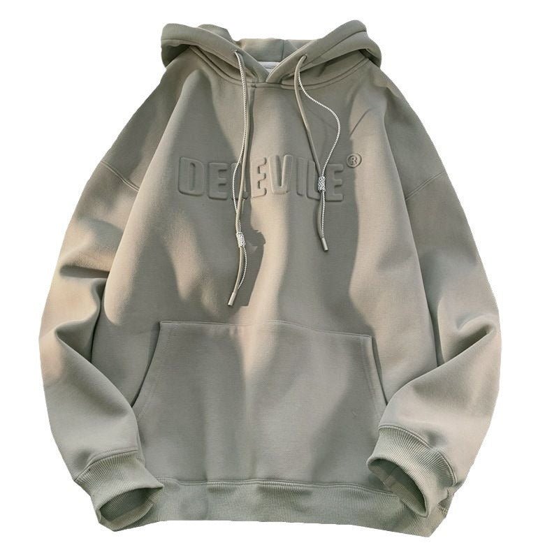 Ovsize Men's Hooded Fashion Brand American Style Loose Hoodie - Blue&Pink