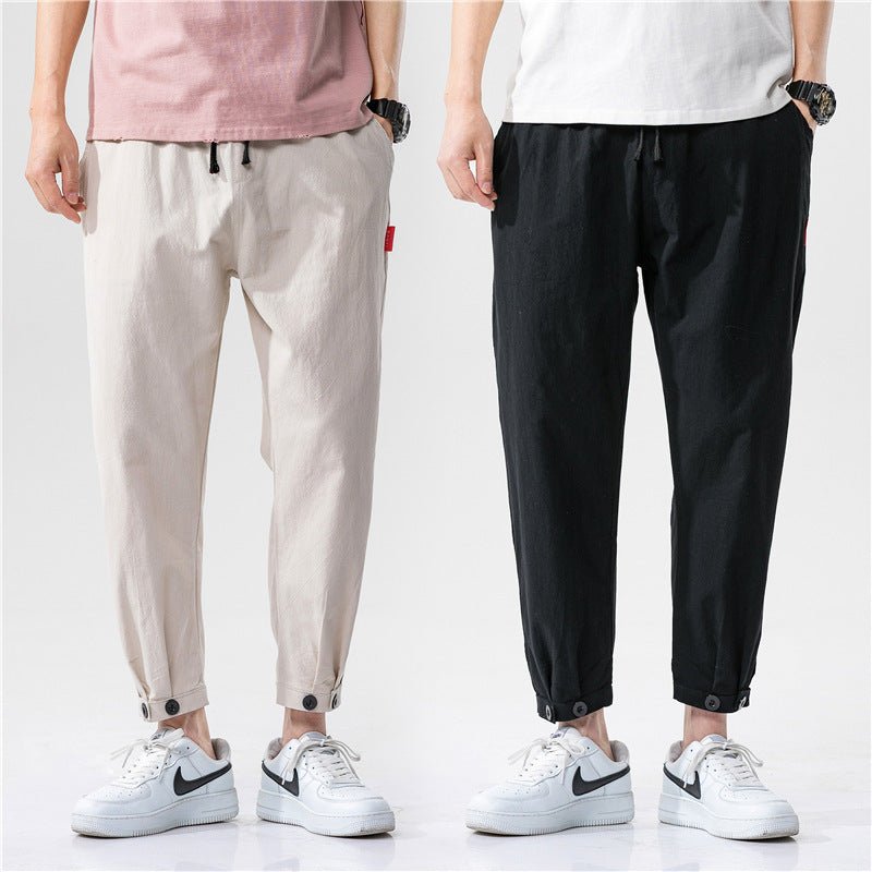 Calça Masculina Casuais em Algodão & Linho – Conforto que Impressiona! - Blue&Pink