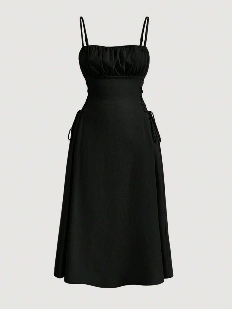 Vestido Longo com Alças Finas Elegância e Sensualidade - Blue&Pink