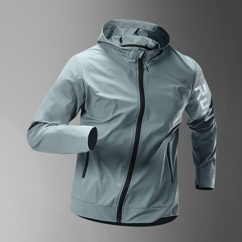 Running Jacket Men's Windbreaker Training - Blue&Pink