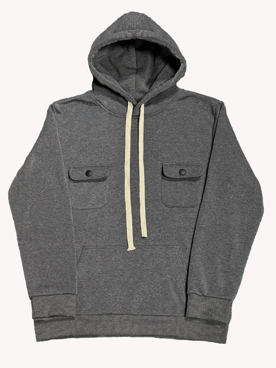 Casaco de manga comprida com vários bolsos