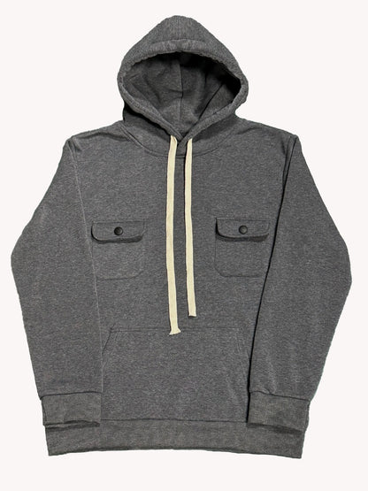 Casaco de manga comprida com vários bolsos