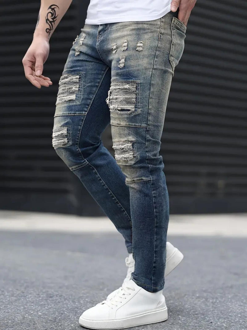Calça Jeans Rasgada Masculina – Atitude Urbana e Estilo que Marca Presença - Blue&Pink