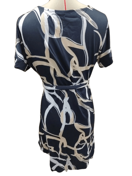 Vestido Elegante Decote em V – Realce a Sua Beleza com Sofisticação - Blue&Pink