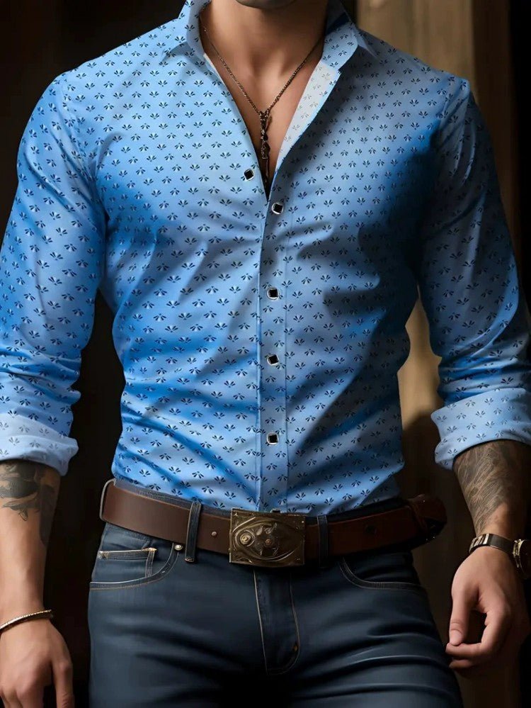 Camisa Masculina Personalizada – Estilo Único e Irreverente para Todas as Estações - Blue&Pink