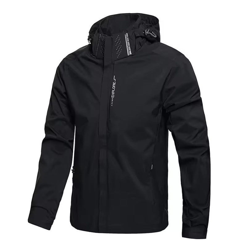 Men's And Women's Windproof Outdoor Thin Jacket - Blue&Pink