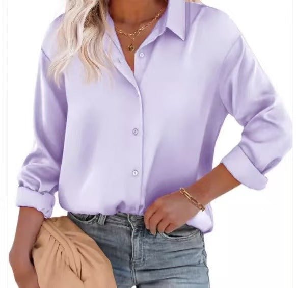 Camisa com Botões e Manga Longa Brilho e Elegância - Blue&Pink