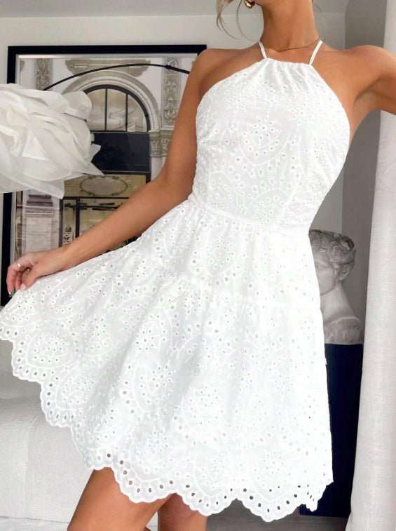 Vestido Branco Elegância Intemporal - Blue&Pink