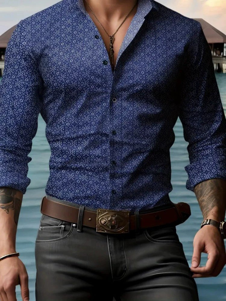 Camisa Masculina Personalizada – Estilo Único e Irreverente para Todas as Estações - Blue&Pink
