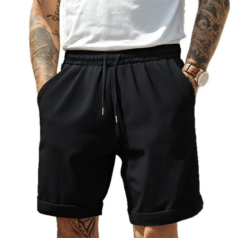 Calções Masculinos High Street – Estilo Urbano e Conforto Fresco para o Verão - Blue&Pink