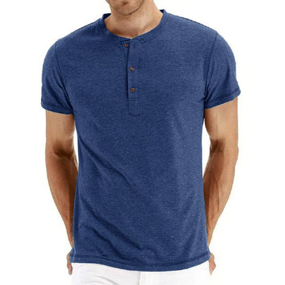 T-shirt Masculina Casual Lisa – O Essencial Perfeito para Conforto e Estilo Todos os Dias - Blue&Pink