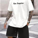 Sports Style Short - sleeved Shorts Thin Quick - drying Versatile Breathable Suit - Blue&Pink