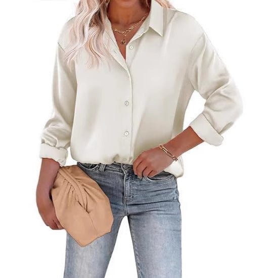 Camisa com Botões e Manga Longa Brilho e Elegância - Blue&Pink