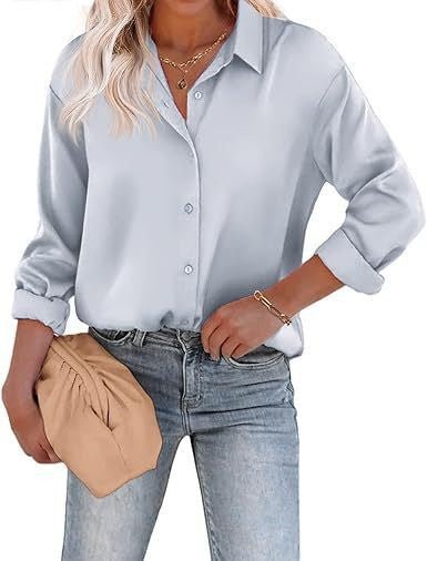 Camisa com Botões e Manga Longa Brilho e Elegância - Blue&Pink