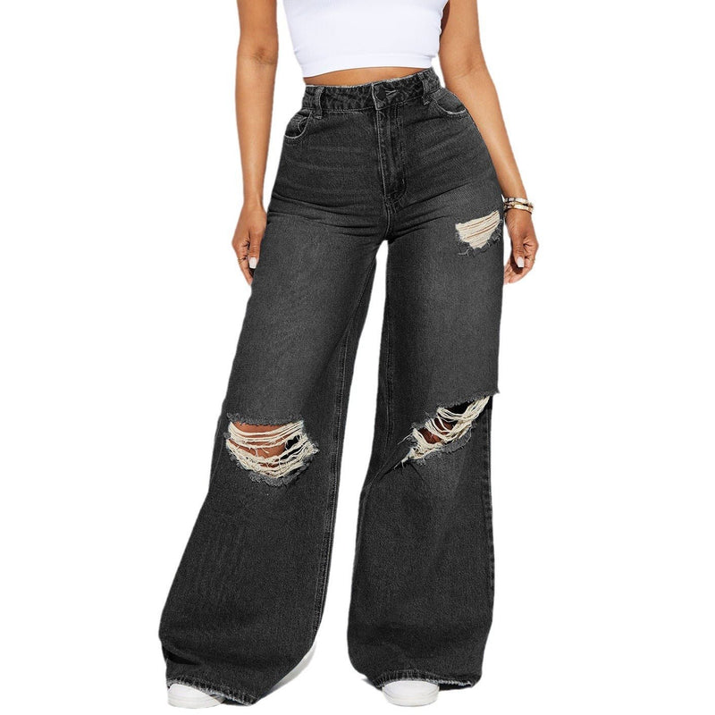 Jeans Wide - Leg Feminino – Conforto, Estilo e Liberdade em Cada Passo - Blue&Pink