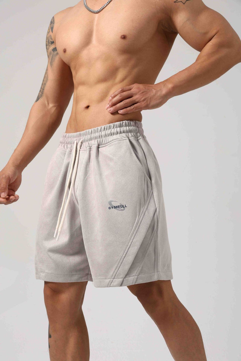 Men's Loose Sports And Leisure Large Shorts - Blue&Pink