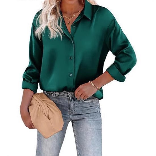 Camisa com Botões e Manga Longa Brilho e Elegância - Blue&Pink