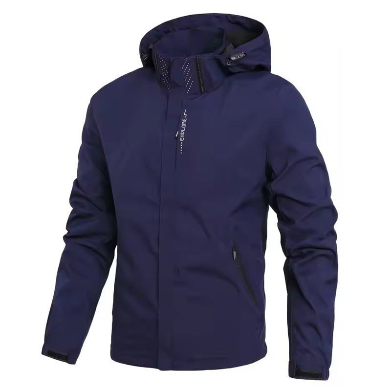 Men's And Women's Windproof Outdoor Thin Jacket - Blue&Pink