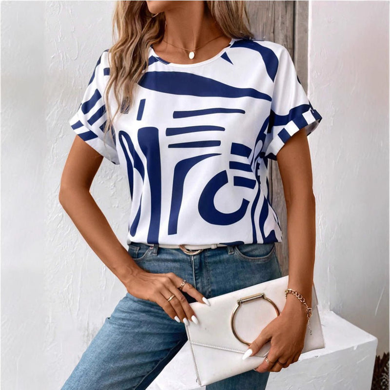 Camisa Estampada Personalidade - Blue&Pink
